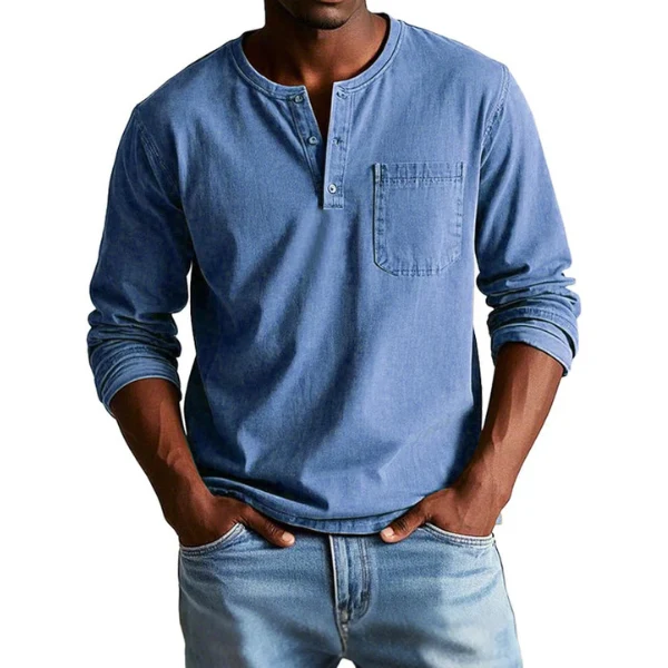 Thomas | Chemise Vintage à Manches Longues