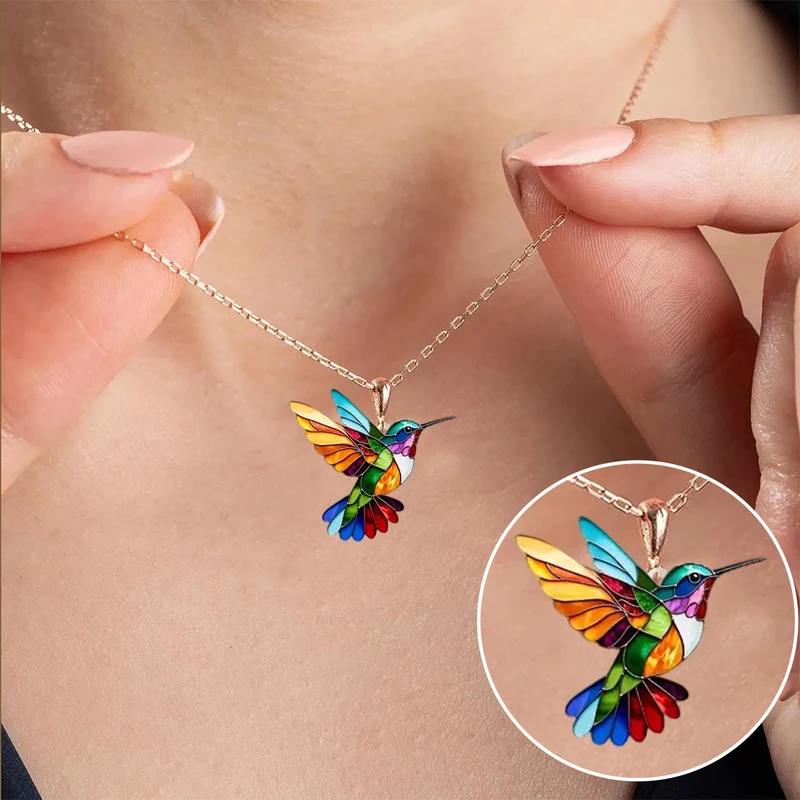 Auréa – Le Collier Colibri Élégance