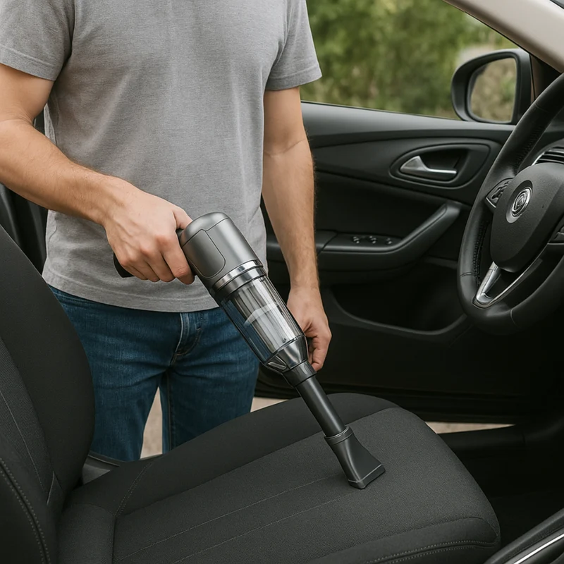 Aspirateur sans fil voiture compact et rechargeable