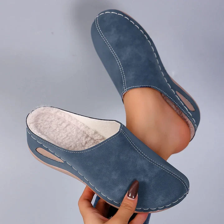 Pantoufles chaudes à soutien ergonomique
