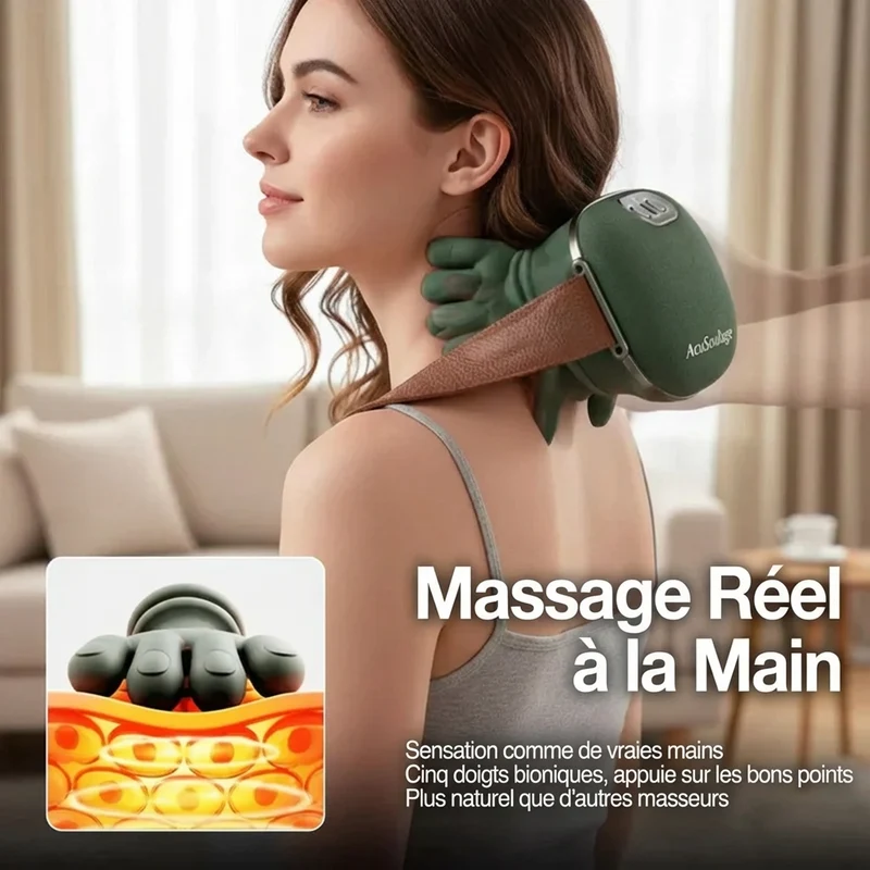 Masseur chauffant épaules et nuque