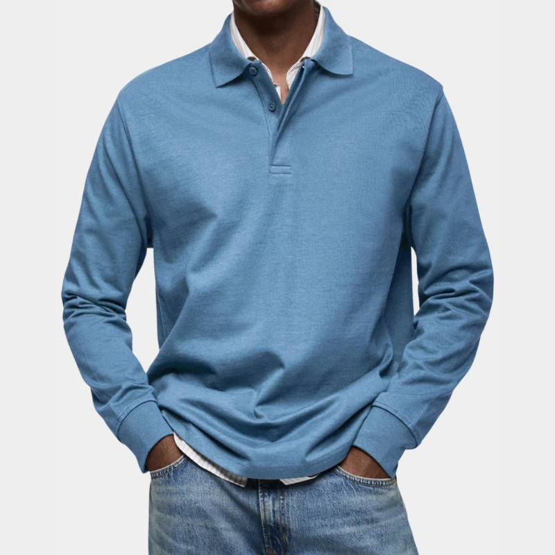 Polo manches longues homme élégant et confortable