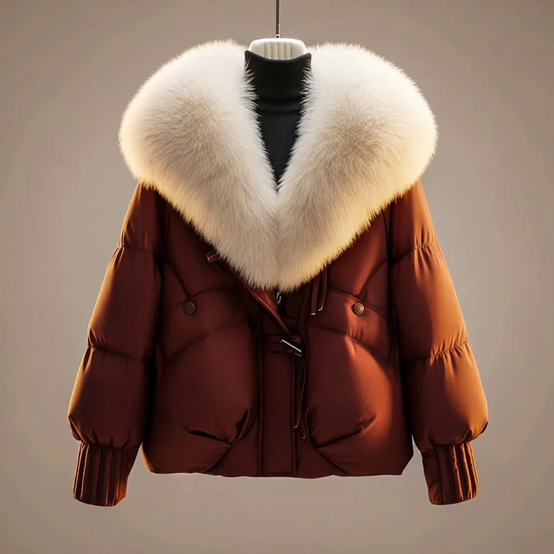 Veste matelassée d’hiver avec col doublé