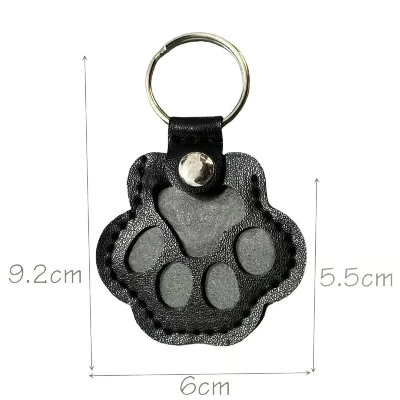 Porte-clés souvenir empreinte animale