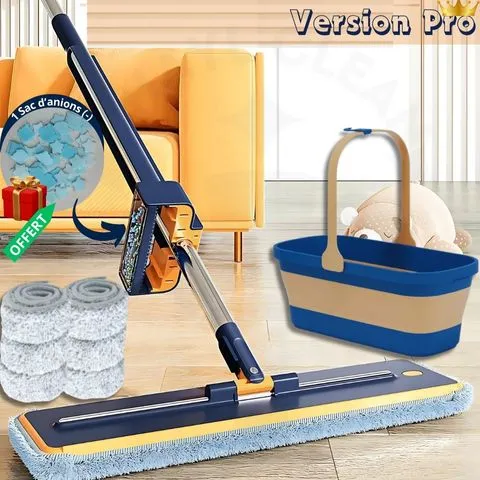 Balai Serpillère Professionnel | Essorage Automatique CLEANMASTER