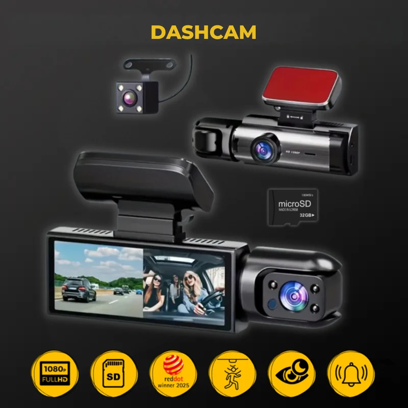 Double dashcam pour plus de sécurité