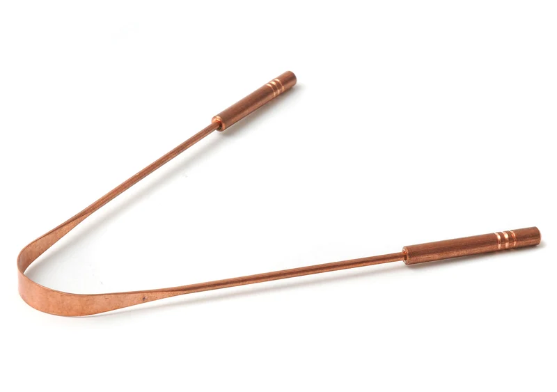 Zungenreiniger deluxe aus Kupfer