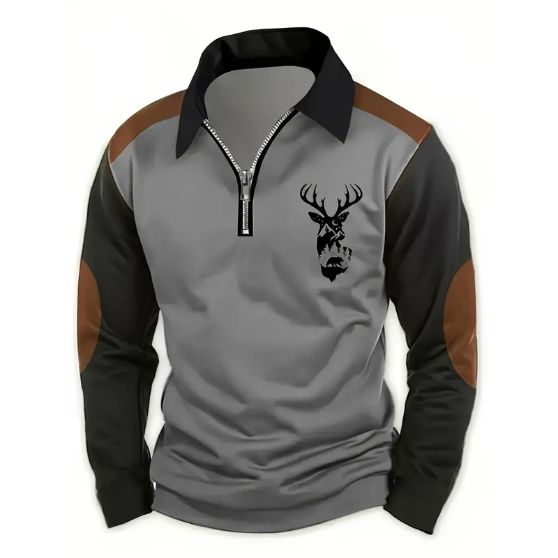 Pull homme avec fermeture éclair