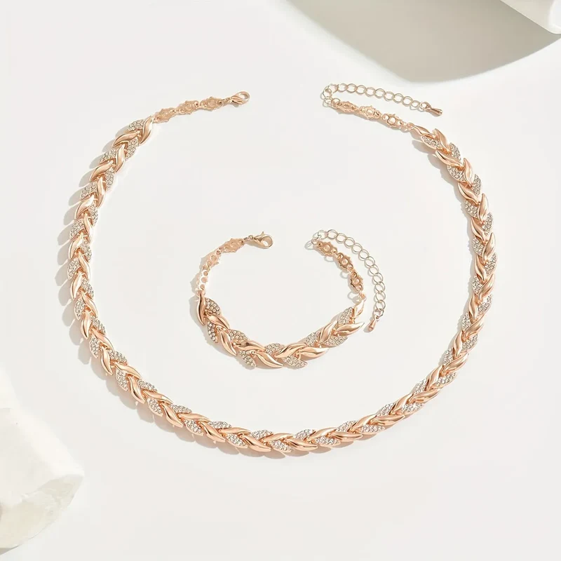 Ensemble Collier et Bracelet Élégant
