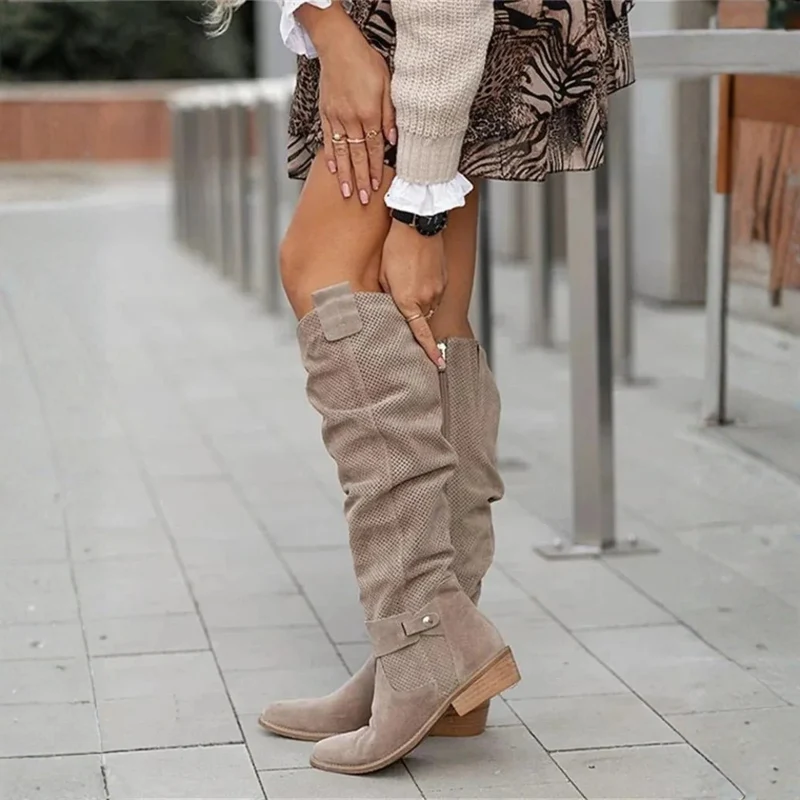 Bottes élégantes hauteur genou