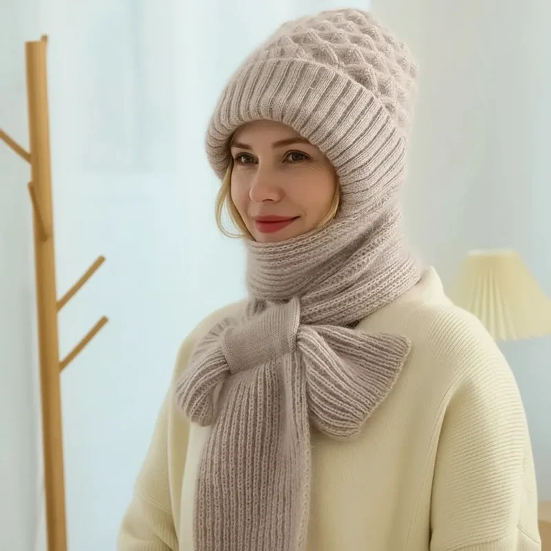 Bonnet et écharpe chauds en polaire