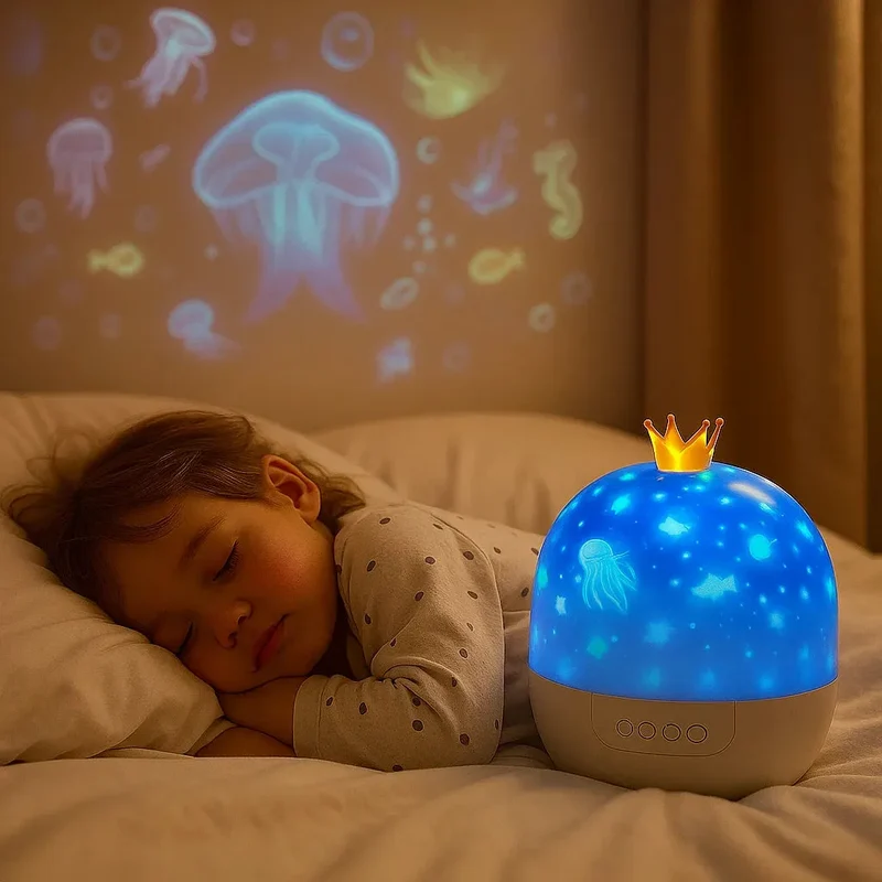 Veilleuse & projecteur pour enfants 2-en-1
