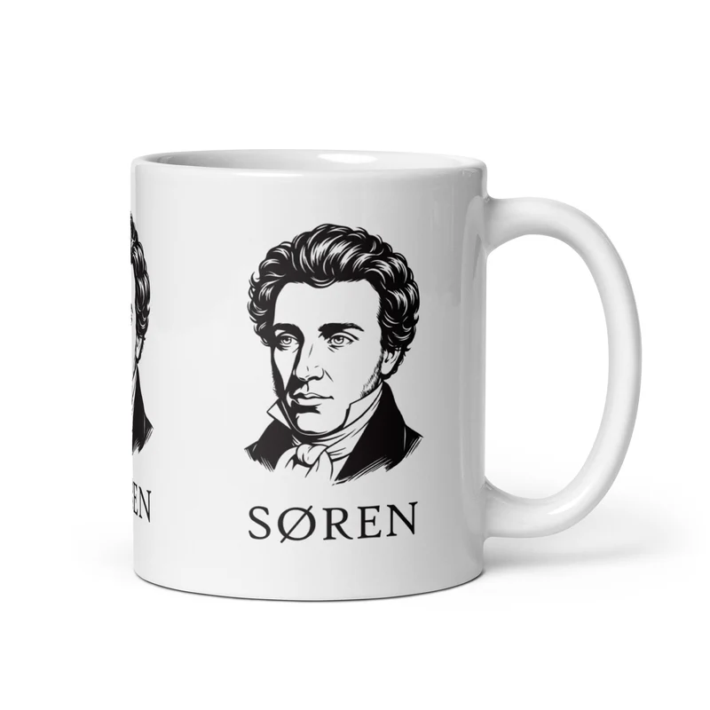 Soeren Kierkegaard Portrait - Mug