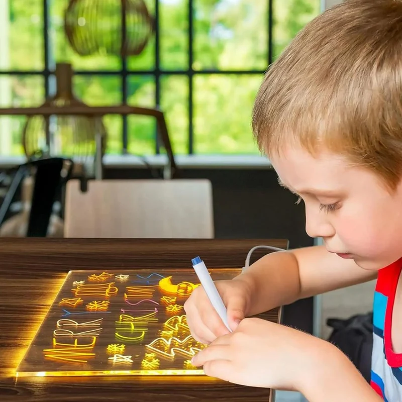 Planche à Dessiner Lumineuse LED pour Enfants