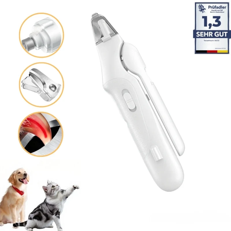 Coupe-griffes 2-en-1 pour animaux de compagnie