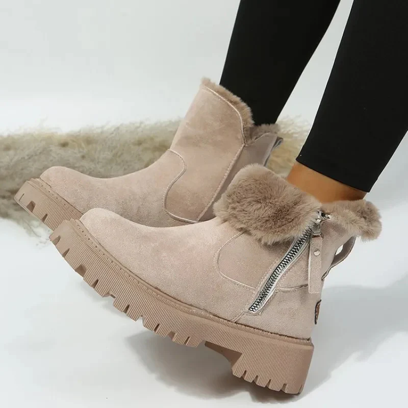 Bottes d'hiver chaudes avec doublure