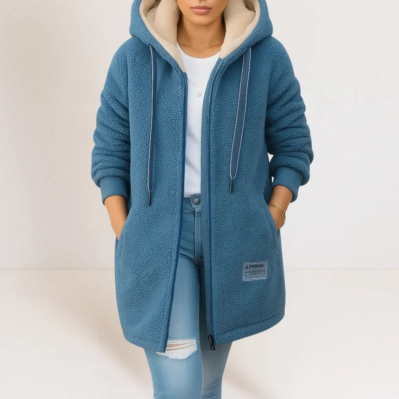 Veste polaire longue femme