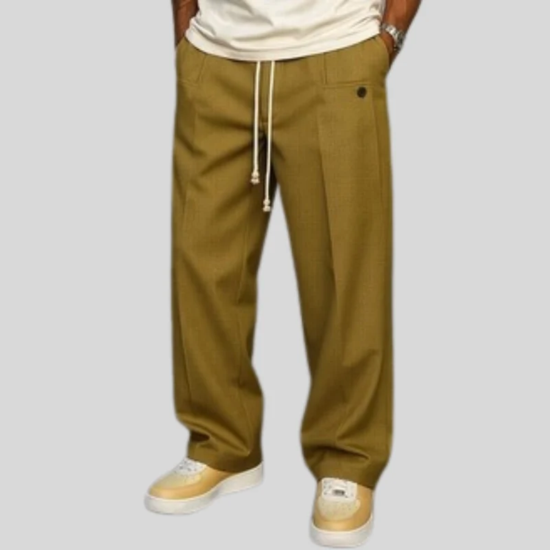 Pantalon ajusté à cordon