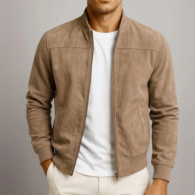 Blouson en suédine premium homme