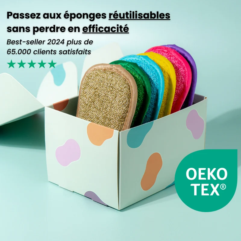 L'Éponge Verte - Lavable et réutilisable