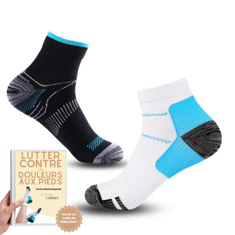 Chaussettes de compression ergonomiques