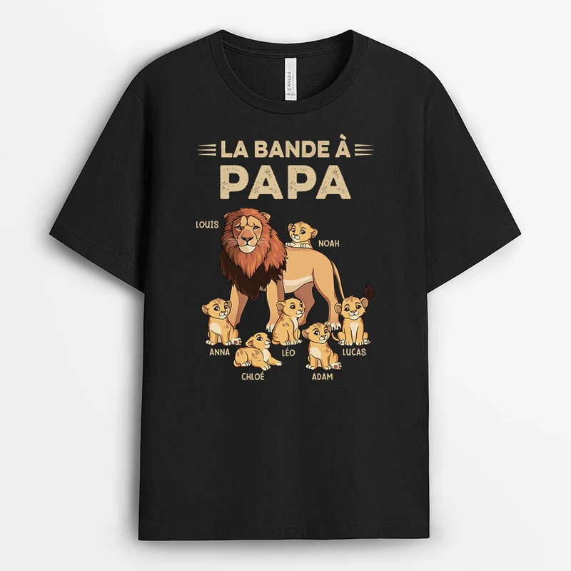 La Bande à Papa Lion - Cadeau personnalisé | T-shirt pour homme
