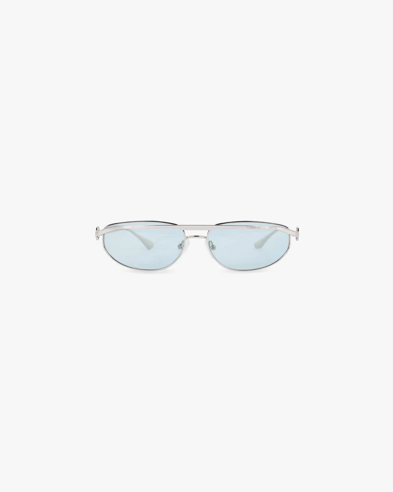 Slim Aviator Sunglasses - Silver Matcha
