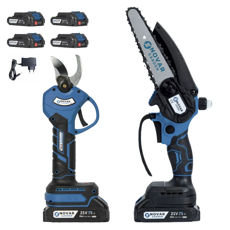 NovarGarden Taille sans effort Pack NG2 - Incl. Coffret & 4 Batteries