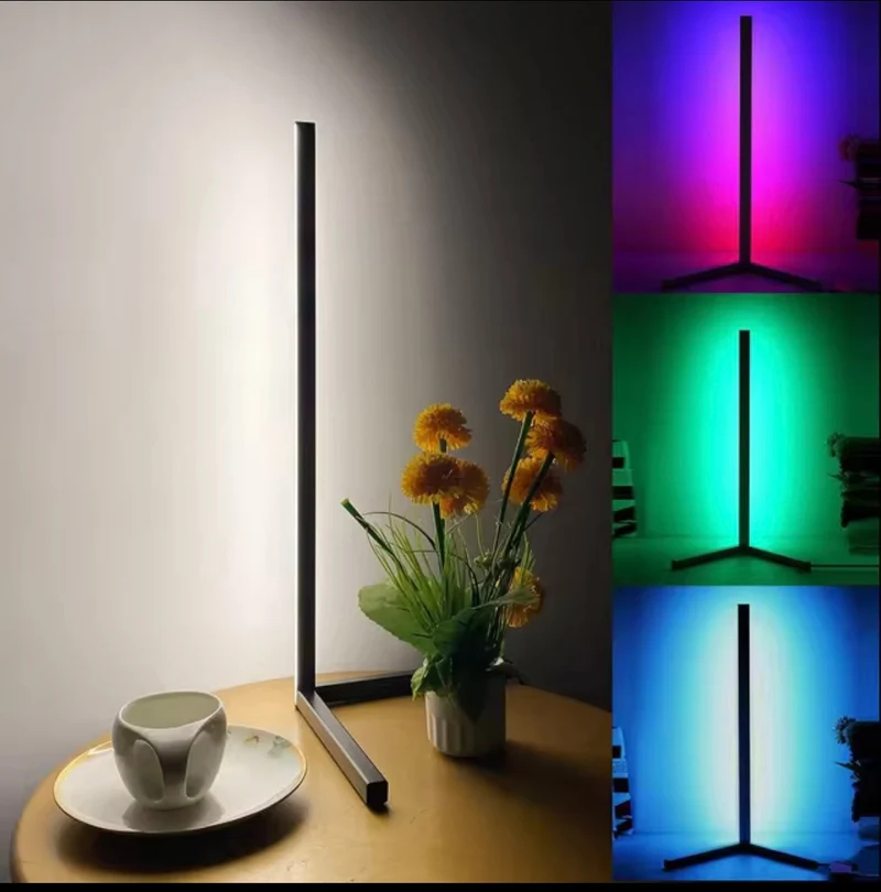 Lampadaire d’angle minimaliste
