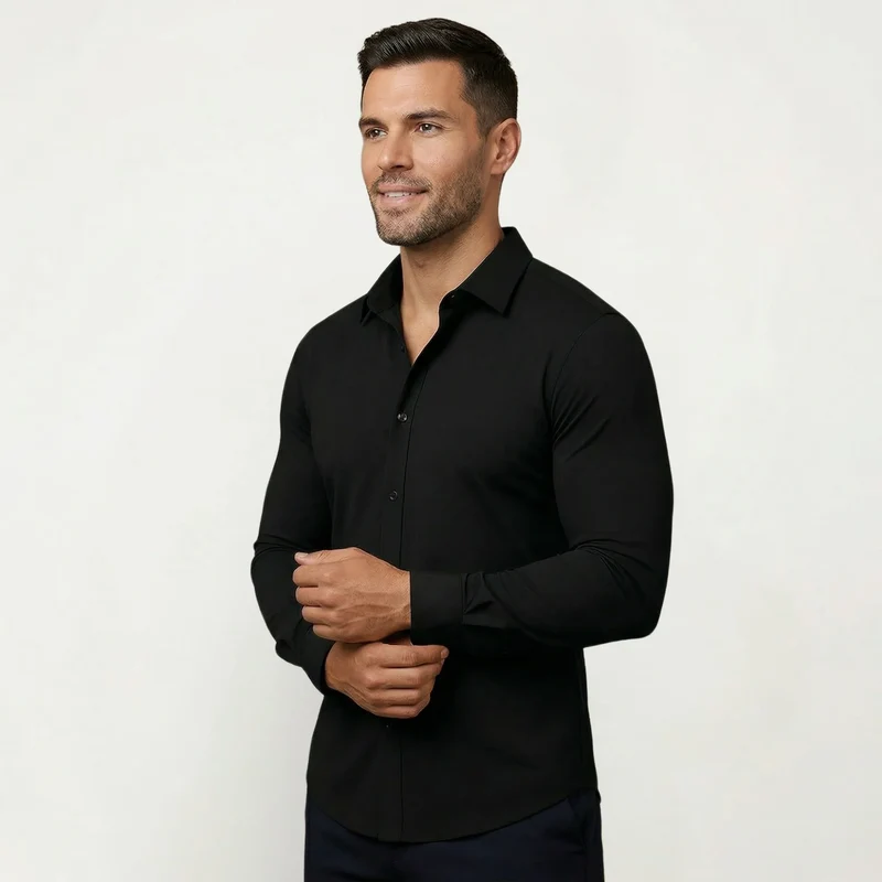Chemise élégante sans repassage
