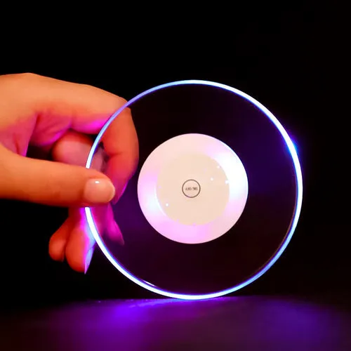 Dessous de verre lumineux pour soirées festives