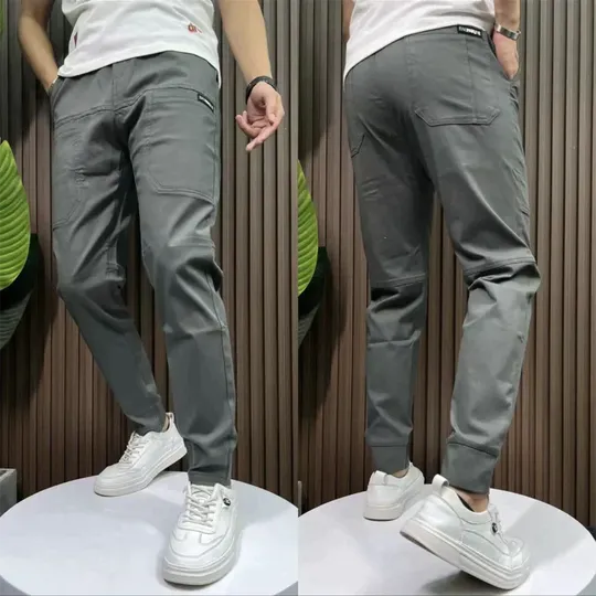 Pantalon cargo stretch multipoche