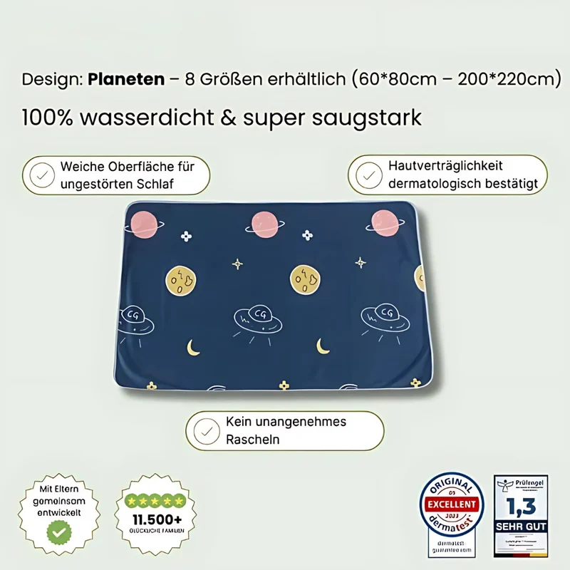 Protège-matelas imperméable pour enfants – Lavable & confortable