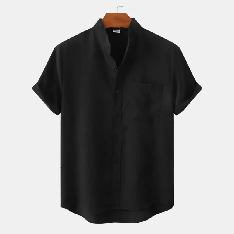 Chemise Homme Lin Décontractée Été