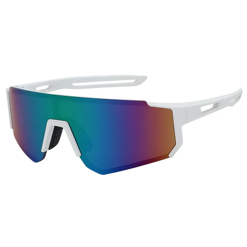 Lunettes de soleil de sport futuristes Galaxy Blanc