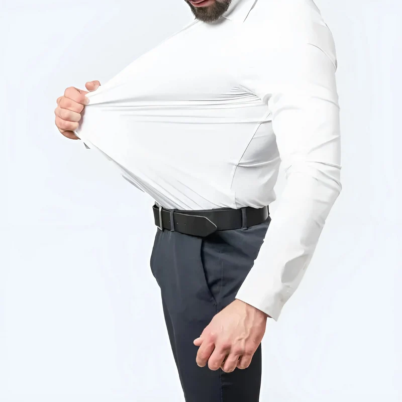 Chemise Homme Infroissable Coupe Slim Confort Stretch