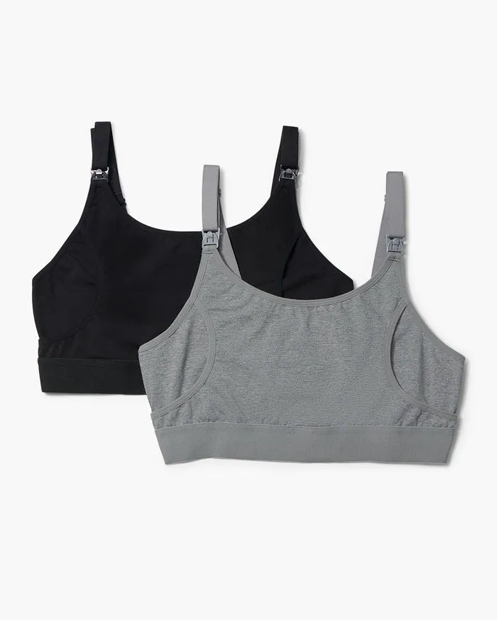 Notre Soutien-Gorge d'Allaitement & de Tire-Lait Basique (2 Pièces)