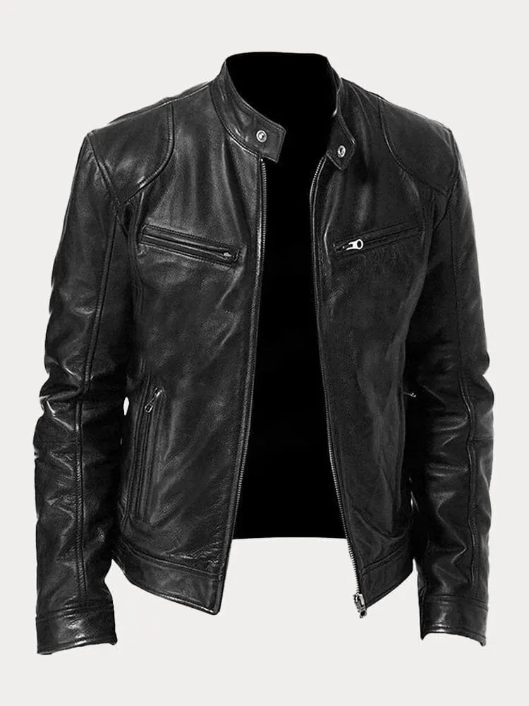 James | Veste en cuir élégante