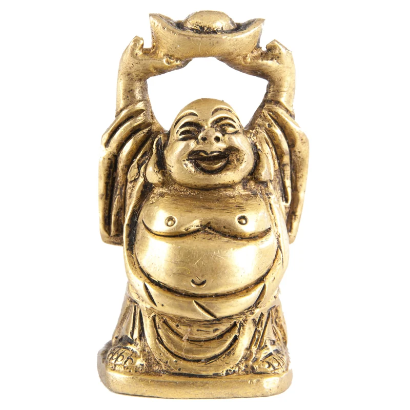 Happy Buddha aus Messing, 5 cm