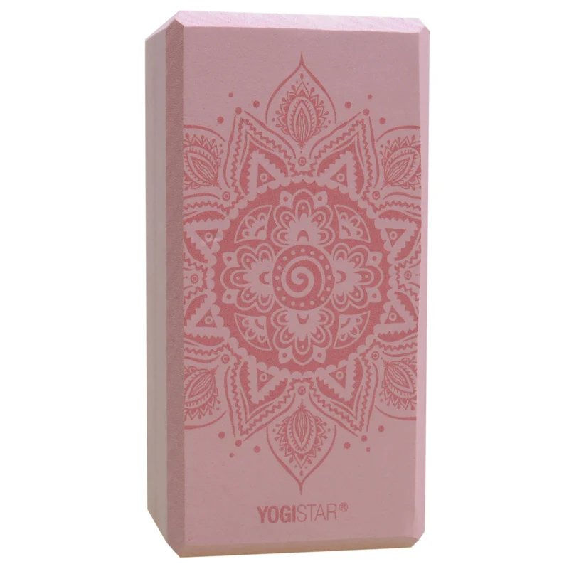 Yogablock yogiblock® basic - art collection - spiral mandala - velvet rose