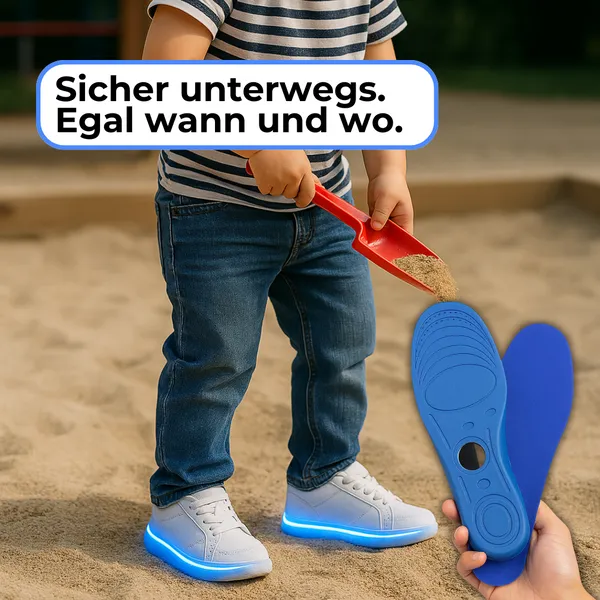 Semelles avec compartiment compatible Apple AirTag pour enfants