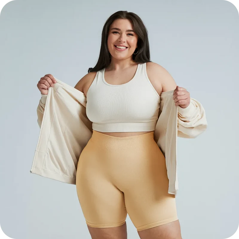 Short anti-frottements respirant pour cuisses protégées