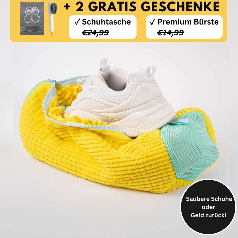 Des chaussures impeccables en quelques minutes – sans effort !