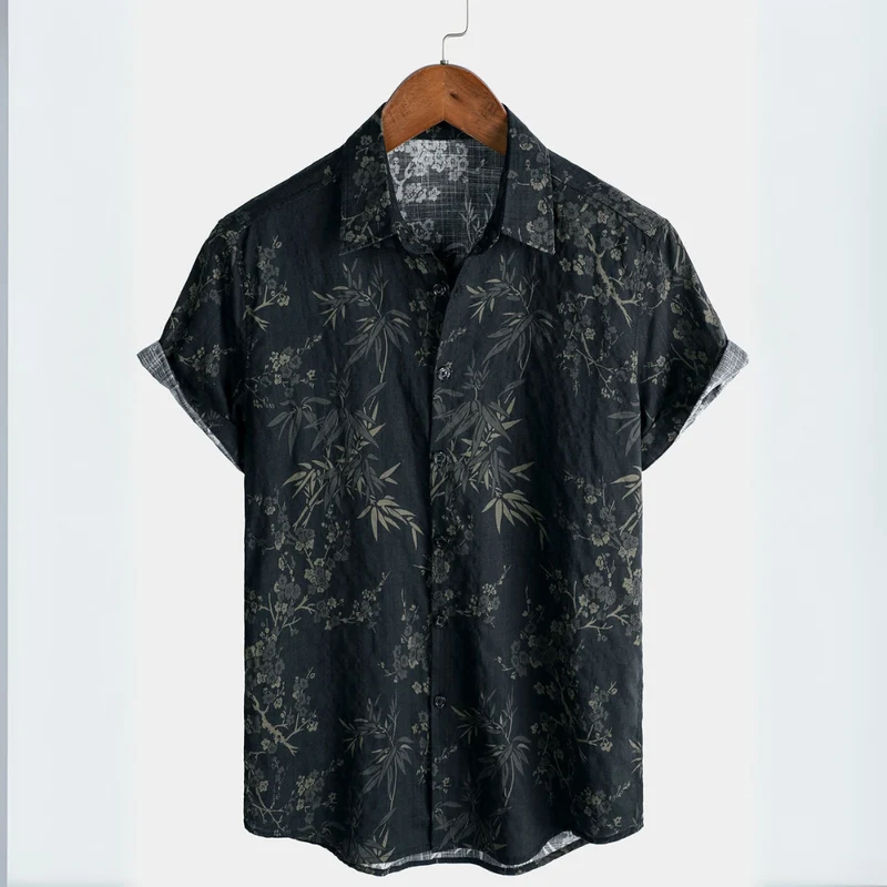 Chemise à Motifs Exotiques – Légèreté & Style d’Été
