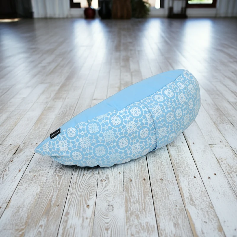 Reise-Meditationskissen halbrund - vintage - cotton