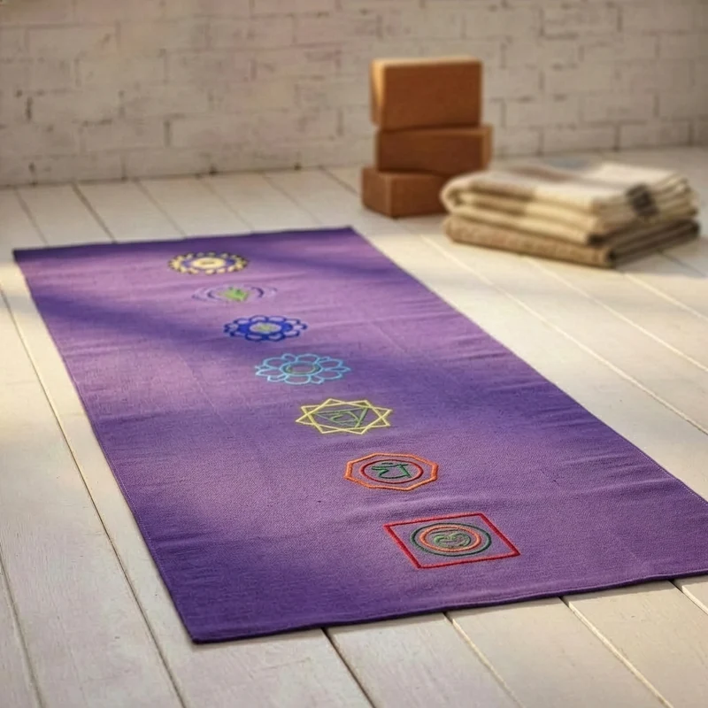 Yogateppich cotton rug - chakra