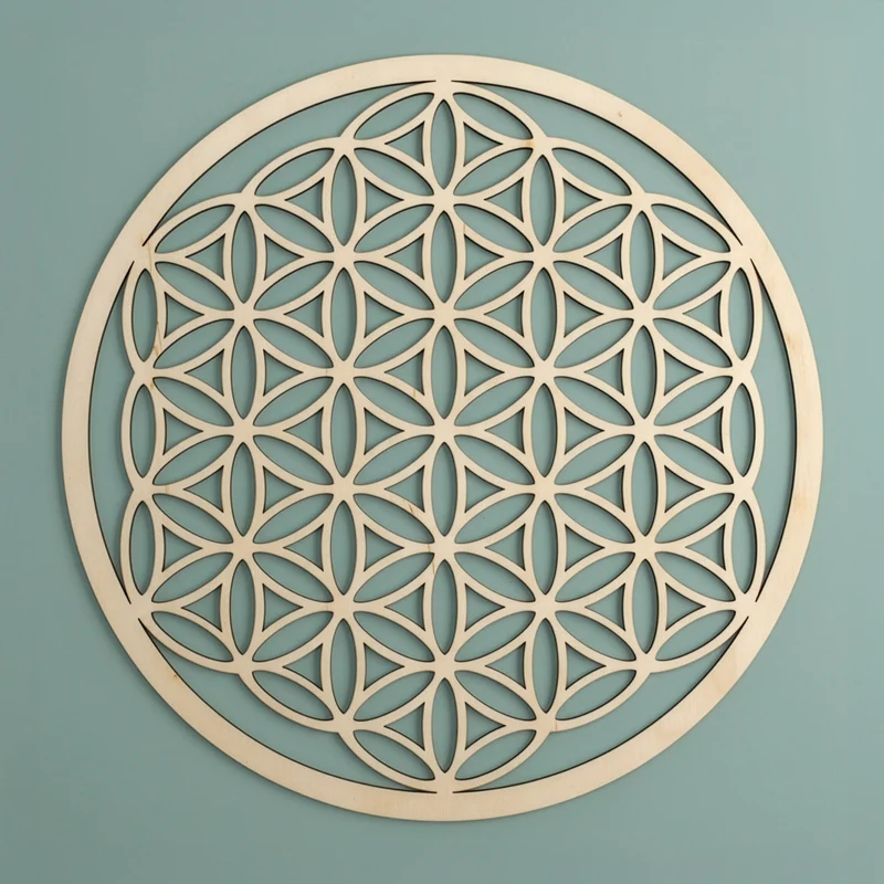 Blume des Lebens Wandschmuck aus Holz