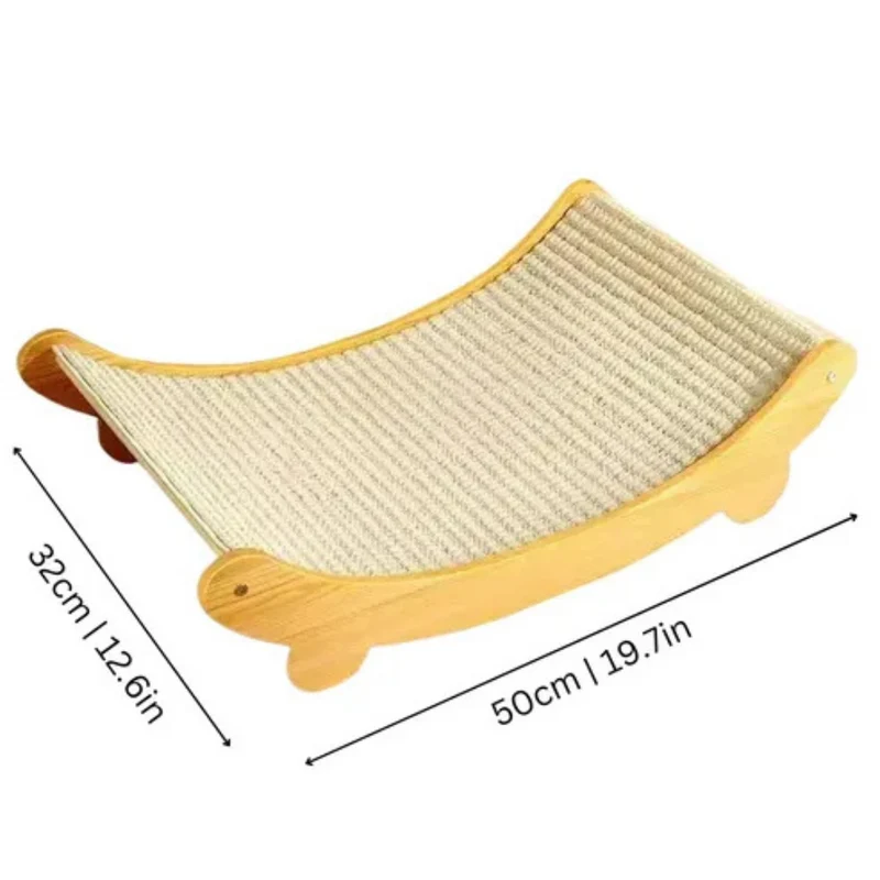 Lounge à griffer en bois & sisal