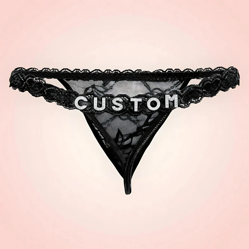 String dentelle personnalisé avec prénom ou message