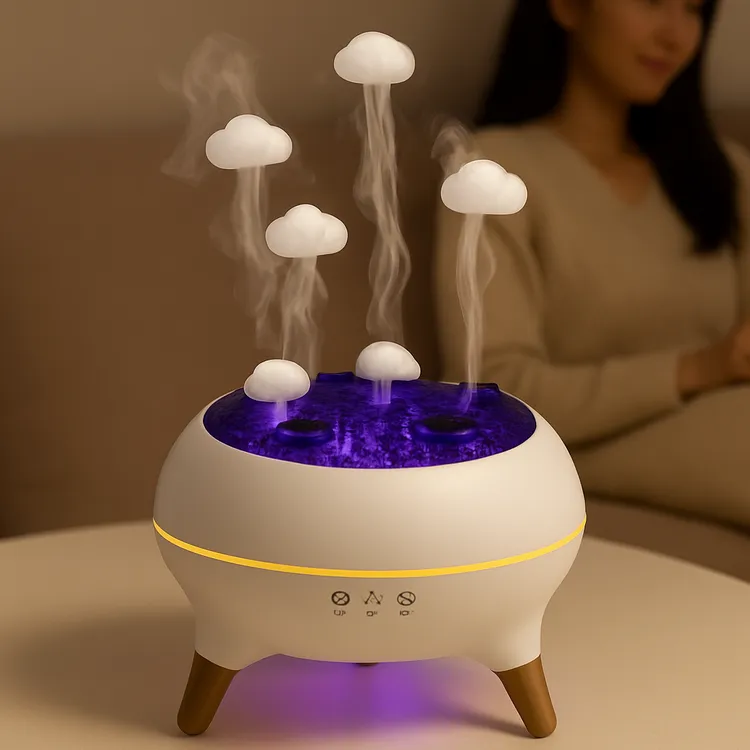 Diffuseur d’huiles essentielles à effet brouillard apaisant